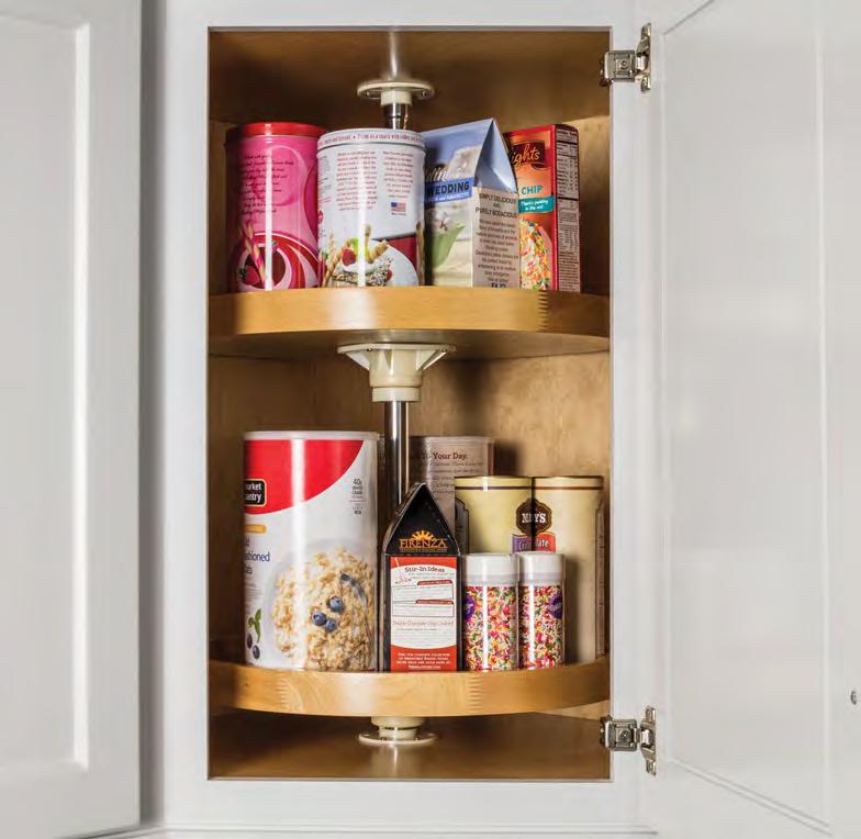 Cabinet Corner Solutions: Premium Wood Shelves & Poles Poles & Shelves Sold Separately Twist and Lock Pole Twist clockwise to lock Counter clockwise to release Shelves Diameter Height Ctn Qty LSR18