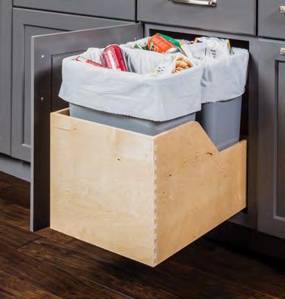 away trash cans with a Hardware Resources waste container solution.