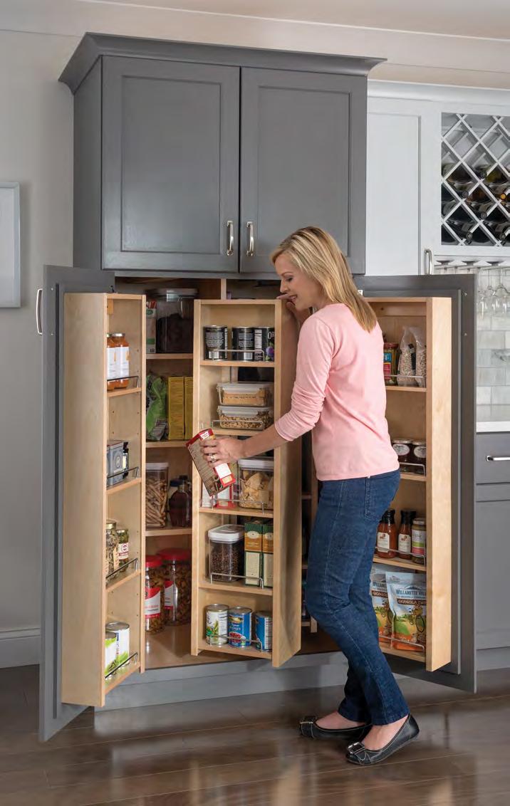Cabinet Pantry : Wood Swingout Scan to watch the installation video http://delivr.