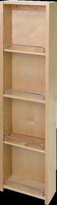 Standard Cabinet Size Ctn Qty B PDM45 12 4-7/8 45-5/8 18 pantry door 1 Recommended screw: #8 flat head 1/4 [6.35 mm] 1/2 [12.7 mm] 1 1/2 [38.1 mm] 36 [914.4 mm] Frameless Min.