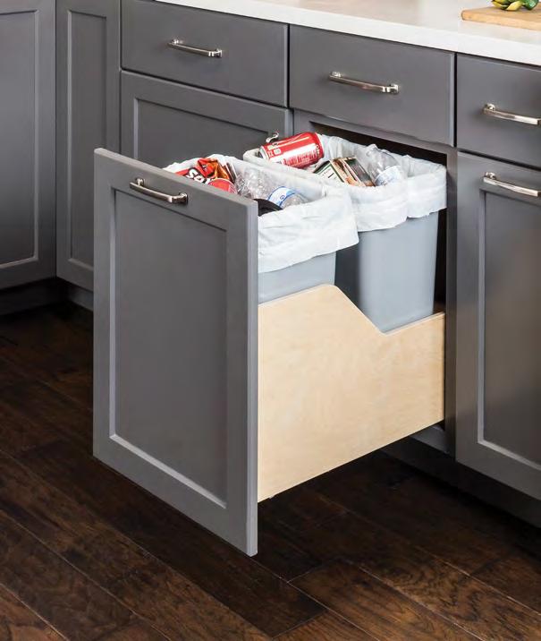 is how you Organize It Cabinet Waste Container Solutions