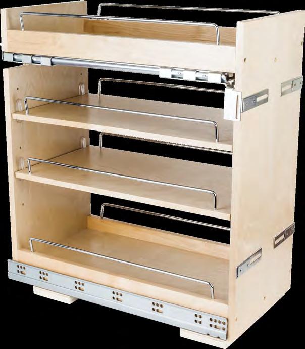 Cabinet Base Cabinet Solutions: No Wiggle Pullout Self-indexing rear bracket What makes a great pullout?