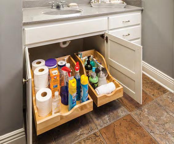 in our plant in the USA Featuring concealed undermount 3/4 extension soft-close slides 75lb weight capacity For your Bath Reclaim the space in bathroom cabinets 18 depth
