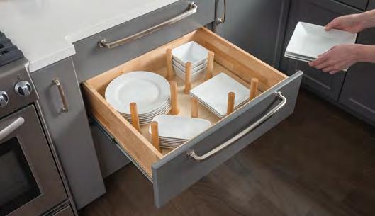 CD21P Double Cutlery Drawer Double your drawer space with our two-tier cutlery drawer; top cutlery drawer
