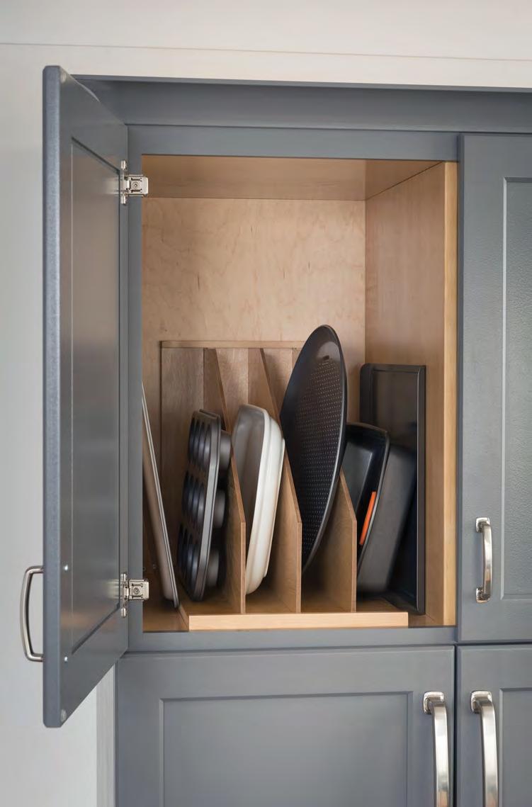 Wall Cabinet Solutions: Wooden Tray Divider Cabinet EASY TO INSTALL IN EXISTING CABINETS