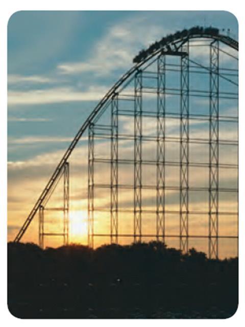 EX: During the climb on the Magnum XL-200 roller coaster, you move 41 feet upward for
