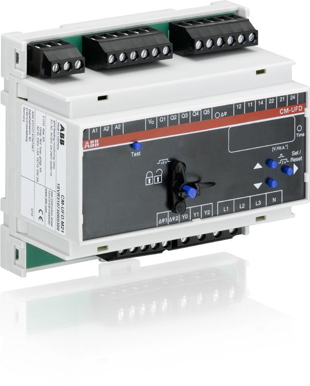 Data sheet Grid feeding monitoring relay acc. VDE AR-N 4105 CM-UFD.M21 The CM-UFD.M21 is a multifunctional grid feeding monitoring relay for three-phase mains.