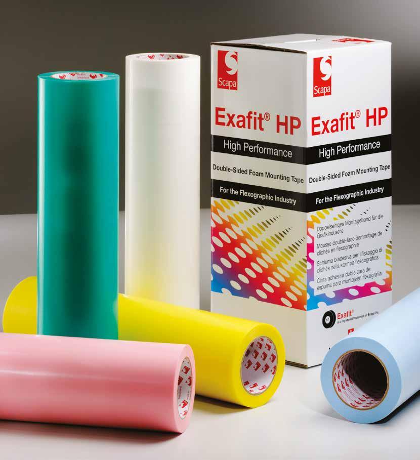 Scapa Exafit HP Range Today s flexographic printers are constantly looking to perfect the quality of their printing and to improve their processes.