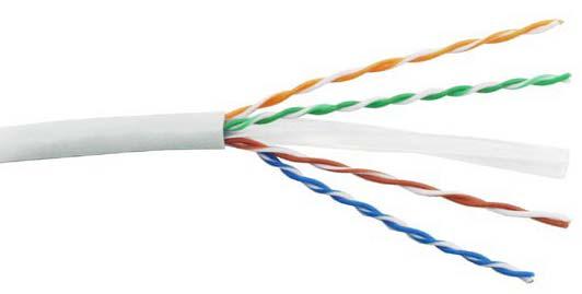 Category6 UTP Solid Indoor Cable Meets ANSI/EIA/TIA 568-B.