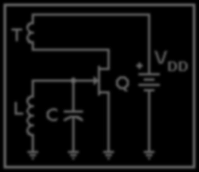 2.3.4 Armstrong Oscillator (cont ) Of course, we have the stray capacitances in the transistor and the