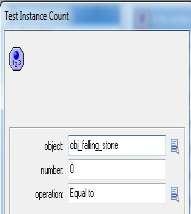 3- Drag and drop a Test Instance Count conditional action found in the control tab. Choose the obj_falling_stone object. Leave Number at 0 and Operation as Equal to. Click OK to close the form.