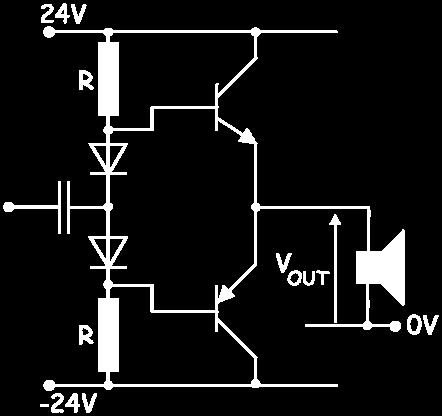 0.7V higher than the input signal, and so is