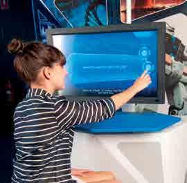 Choose your future This quiz-like kiosk puts the visitor in the hot seat and challenges them with