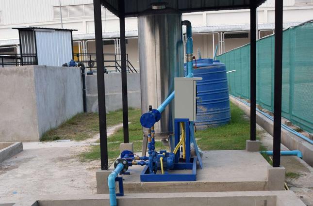2% Recycled water 0.7% Wastewater treatment system at Nikon Lao Co., Ltd.