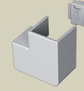 0. 2. Divider Part no. Sizes Pack m 73820 34 72 73830 53 72 3 m Material: U23X 3. Flat angle Part no. Sizes Pack B C pc.
