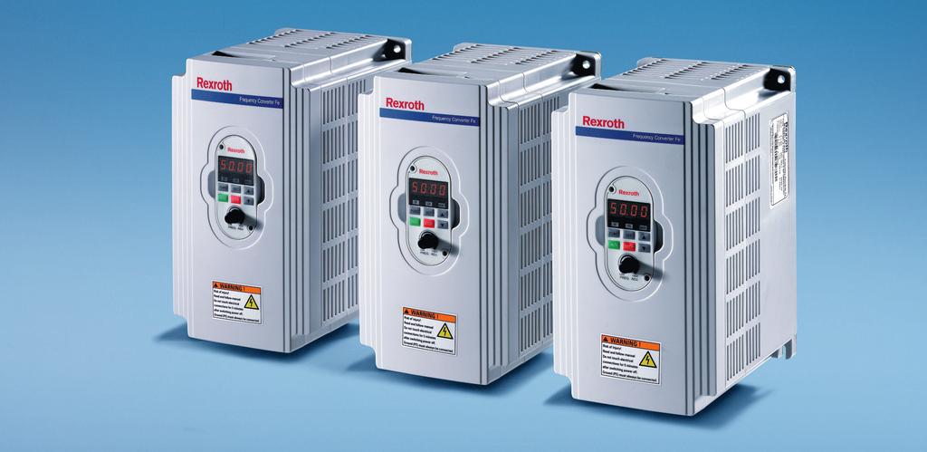 5 The compact converter series Rexroth Frequency Converter Fe is the new, economical range of converters for open-loop applications.