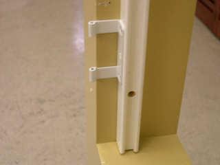Make sure the hinge barrel is position correctly before securing