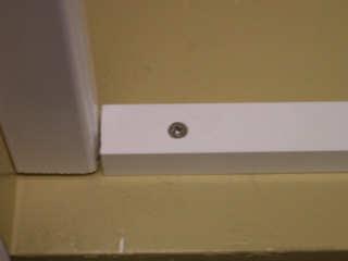 Nail/screw (pre-drill) 1 away from the edge of hang strip and