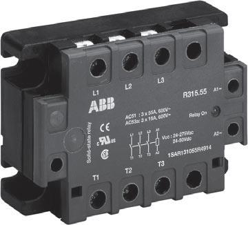 11/0.24 R111/90 3-32 V DC 90 A 1SAR 111 090 R0106 1 0.11/0.24 R12x range Standard design with protection against electric shock (touch proof) Zero voltage switching Single-phase Type Rated control