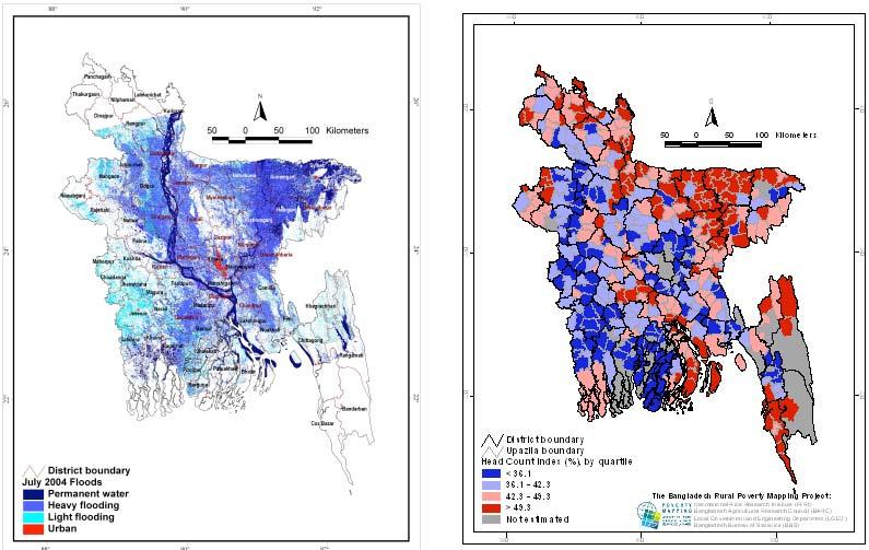 Flood Mapping in Bangladesh, 2004 GIS