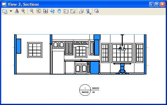 Using Dynamic Views in 3D Section A-A in view 3 is updated. 12 In the drawing model in view 2, select the section callout.