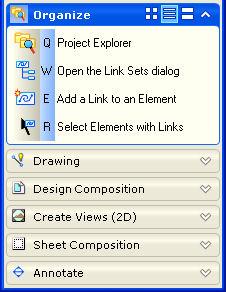 Explorer, which is a catalog of your project resources or a hyperlinked table of contents.
