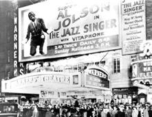 The best known film using this technique was The Jazz Singer, which premiered in 1927 and made Al Jolson world famous (Figure 4).