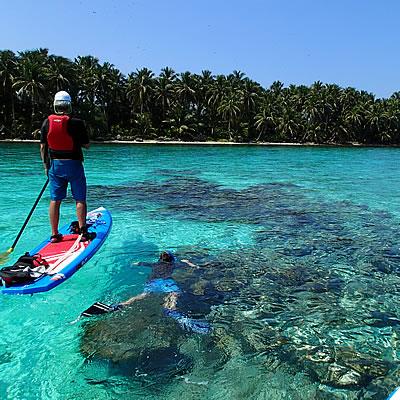 DAY 6 Today you ll paddle along the protected waters of the Southern Reef towards Long Caye.