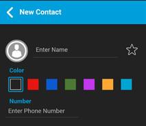 Tip: The Contact Details can also be accessed from the Call screen by tapping the Details button location in the top of the screen.