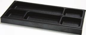 PENCIL TRAYS PENCIL TRAY #431 Application: Overall size: Inlay size: Plastic pencil tray
