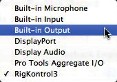 select this instead of any built-in audio. Figure A11.4 Playback engine interface options.