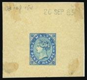 Swiss 10c. and 20c. postage due stamps, a superb item. Ex Disraeli. Photo. 300-400 3226 1d. carmine used on 1895 (Dec. 4th) envelope to H.M.S. Edgar, China, tied by MALTA/A25 with large circular RECEIVED/IN/FORWARD/BAG, fine and unusual.