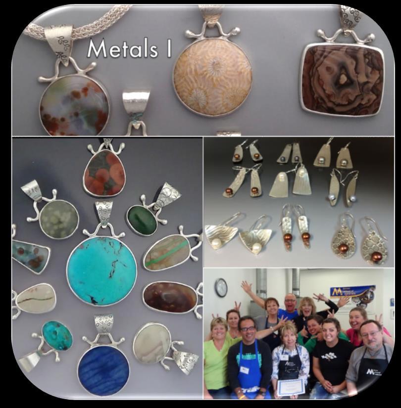 Metalsmithing I Instructor: Tori Rushing *This comprehensive metalsmithing class has been carefully designed to introduce the fundamentals of jewelry design and execution.