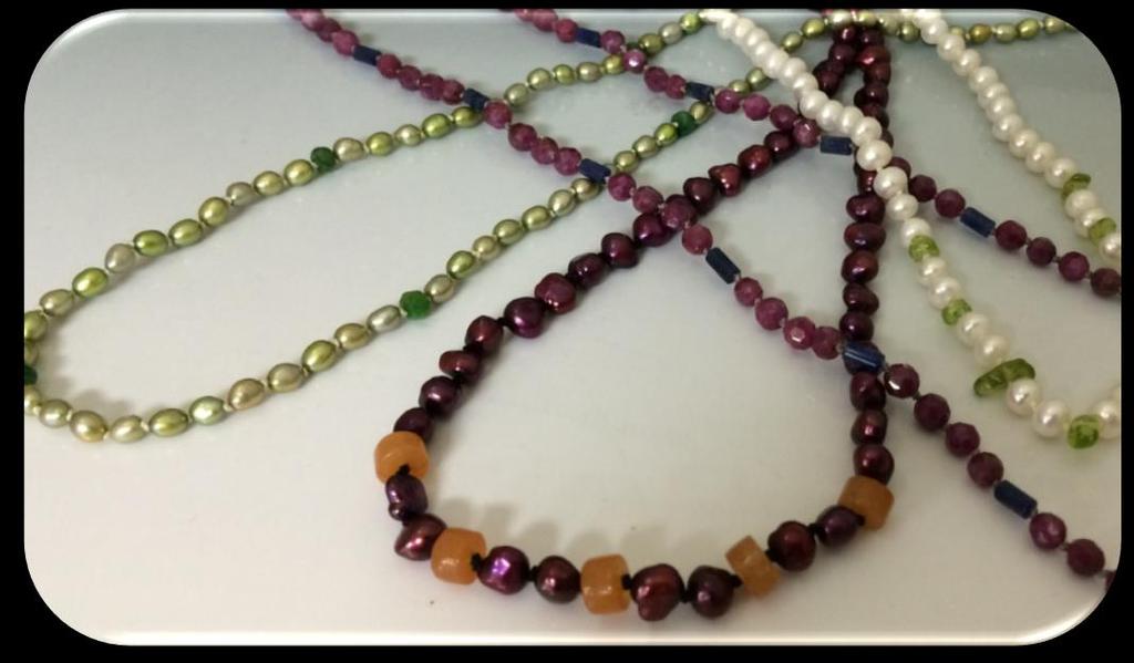 Pearl or Stone Knotting Instructor: Pat Lucero In this student requested 4 hour workshop, instructor Pat Lucero will teach students the wonders of knotting either pearls or stones (or both together!