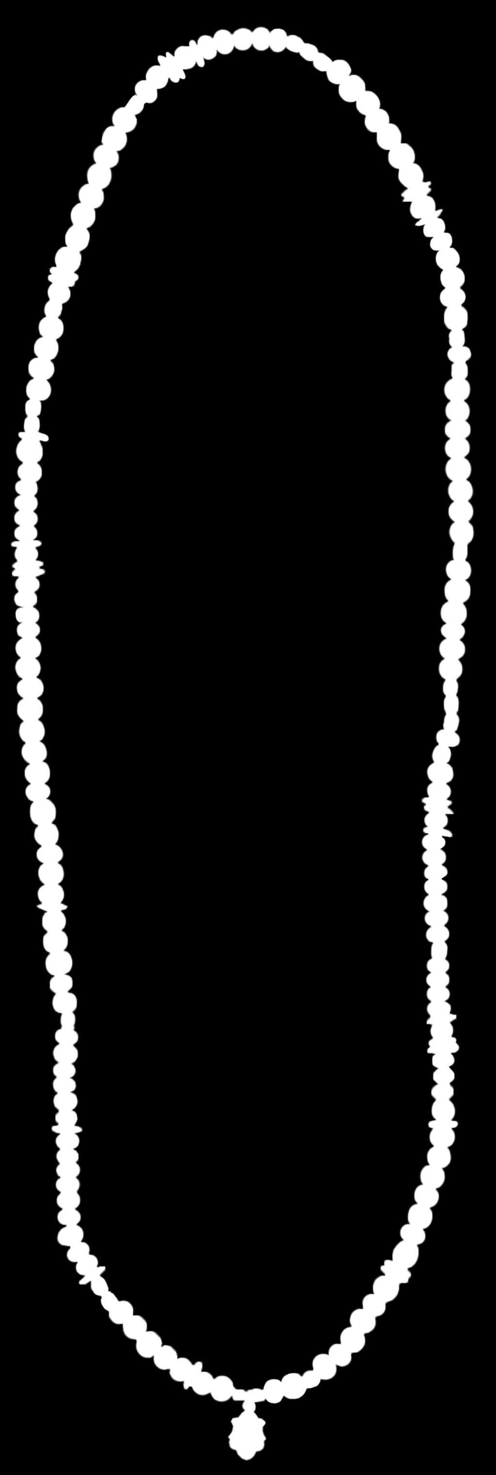 Muslin Pouch Charm:Silver Beads:Horn,Howlite & Brass Size:19cm / U.S.A.