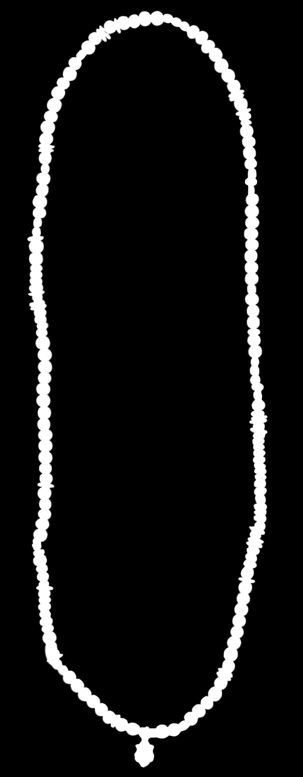 Black Horn - Howlite - 9,000 Charm:Silver Beads:Horn,Turquoise & Brass Size:56cm