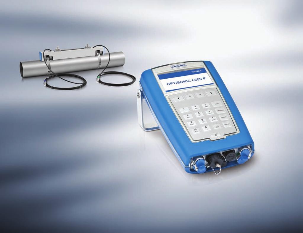 OPTISONIC 6300 P Technical Datasheet Portable ultrasonic clamp-on flowmeter User friendly operation through full colour graphic display and