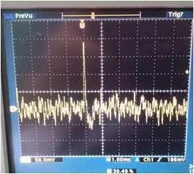 gamma detection signal waveform 1 (1ms/div, 50mV/div)