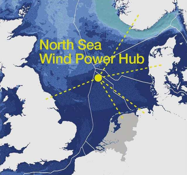 First possibility builds upon the Concepts as proposed by TenneT and Energinet with the so-called North Sea Wind Power Hub provided in 2016