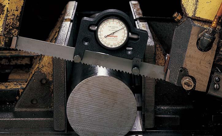This gage enables you to make sure your blade is running square to the cut. Saw Tension Gage No. 682EMZ / EDP No. 57075 Can be used on either band saws or power hacksaws. The Starrett No.