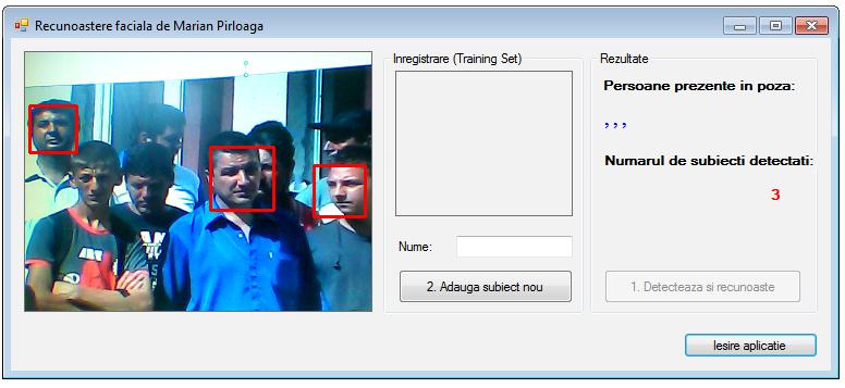 Redimensiunea detected face image as a comparison to the same scale forced test image using cubic interpolation. 5.Obtain the current capture device 6.