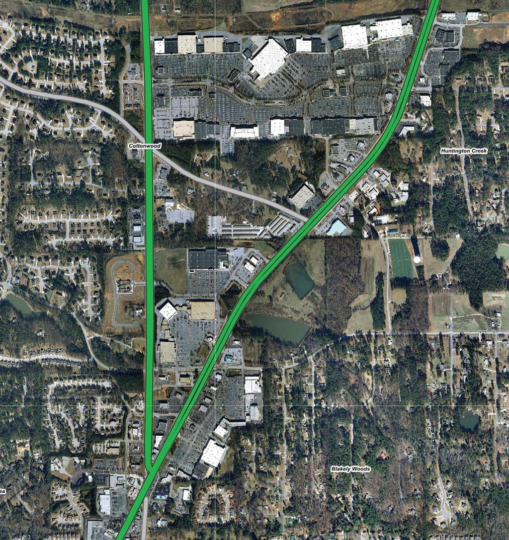Aerial Map 20,130 VPD W FAYETTEVILLE RD RD