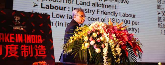 In his presentation, he has explained in detail why India can be identified as land of opportunities. He said that India has enormous land available for setting-up of manufacturing units.
