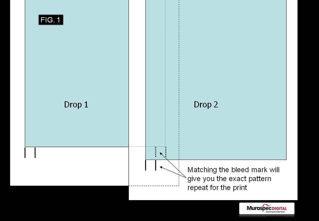 Muraspec Digital (Hints & Tips) Setting out the Print On the white selvedge/borders of the print, you will find crop marks which look like this.