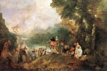 The Embarkation for Cythera 1717,Oil on