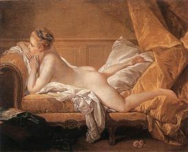 Girl Reclining (Louise O'Murphy), 1751, Oil on canvas, 59,5 x