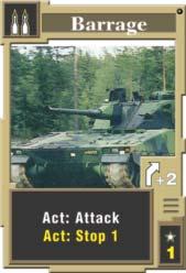 BARRAGE Attack: Use a Force card with a Cannon symbol to attack an enemy Force card.