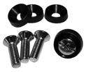 of 4 screws & 4 washers Nickel plated 10-32 x 0.63" combo slot, Phillips oval countersunk head screws with plastic cup washers. 1421A25B pkg. of 25 1421A100B pkg.
