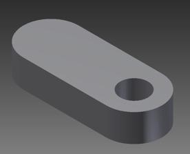 Open the extrude tool and observe only the one circle cut out is part of the geometry, extrude the part 10 mm.