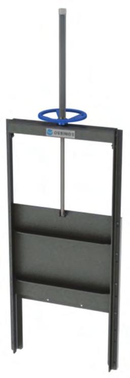 sizes available Fabricated stainless steel frame and slide, resilient rubber sealing with Non-rising or rising spindle